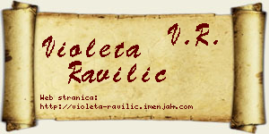 Violeta Ravilić vizit kartica
